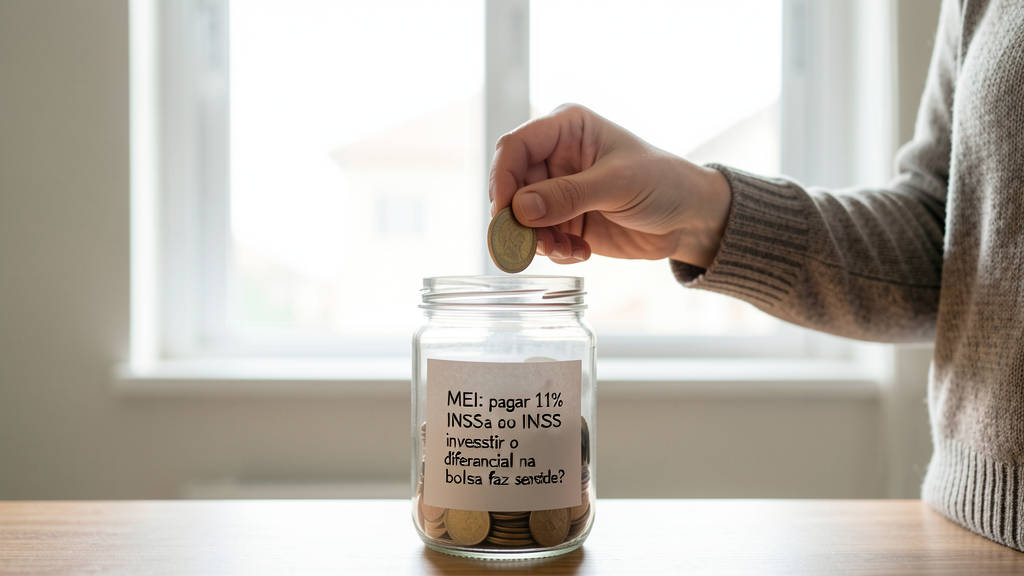 Detalhe fotográfico relacionado a MEI: pagar 11% ao INSS ou investir o diferencial na bolsa faz sentido?